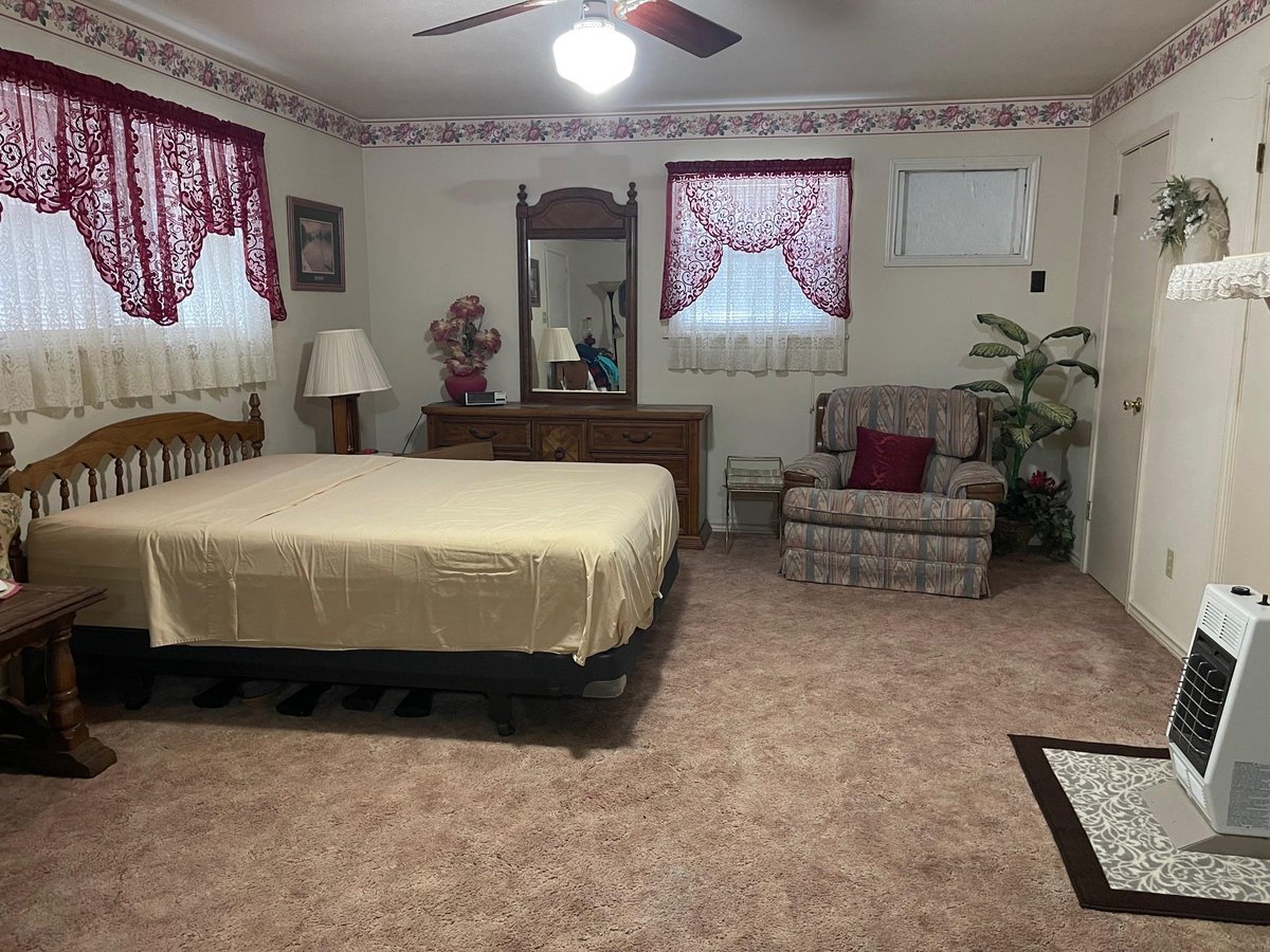 Primary bedroom at 741A Muzny Rd - 3 bed 2 bath home