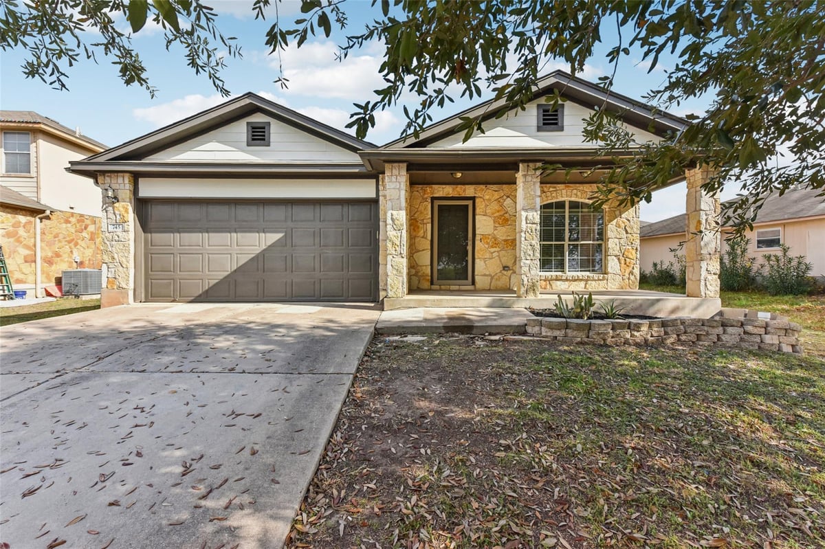 View 745 Covent Dr in KENSINGTON TRAILS SEC 4B 745 Covent Dr - front exterior - Luxury home in KENSINGTON TRAILS SEC 4B, Kyle, TX