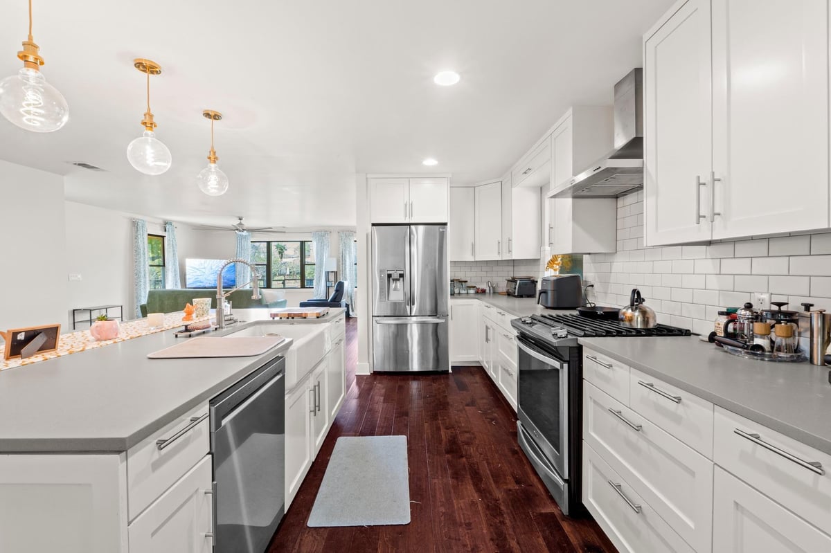 Kitchen at 7501 Grover Ave - 3 bed 2 bath home