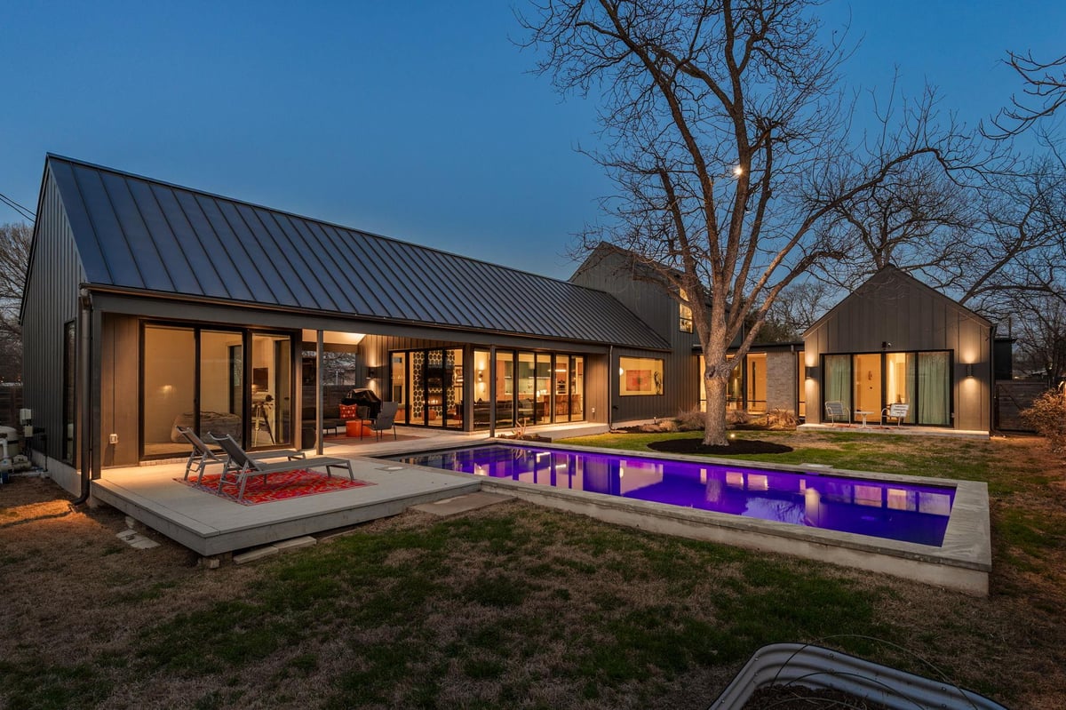 Living area at 7502 Saint Louis St - 4 bed 4 bath home