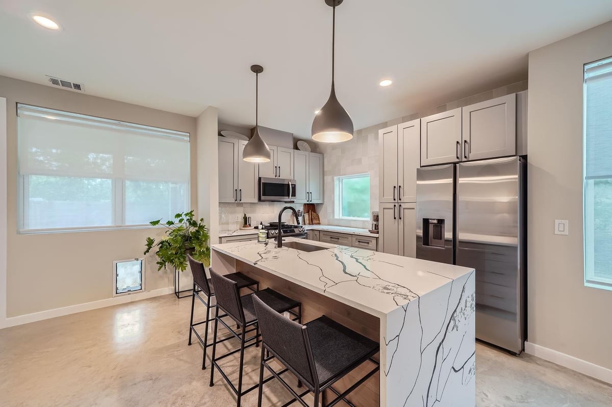 Kitchen at 7507 Bethune Ave Unit #B - 3 bed 2 bath home