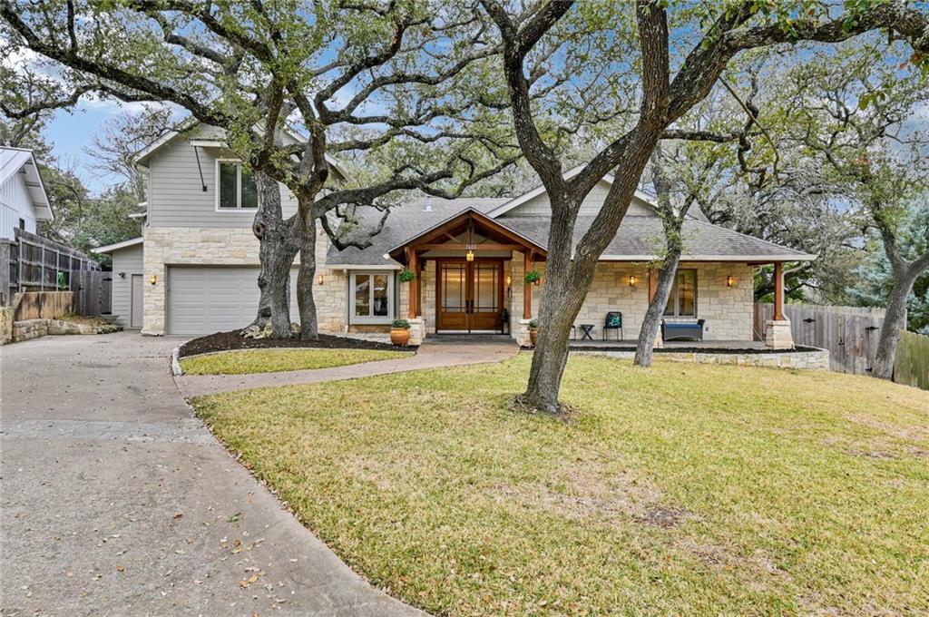 View 7603 Rustling Cv in Northwest Hills Mesa Oaks Ph 7603 Rustling Cv - front exterior - Luxury home in Northwest Hills Mesa Oaks Ph, Austin, TX