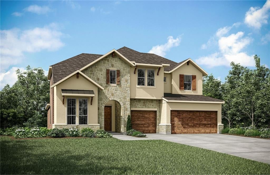 View 7609 Colibri Dr in Provence 7609 Colibri Dr - front exterior - Luxury home in Provence, Austin, TX