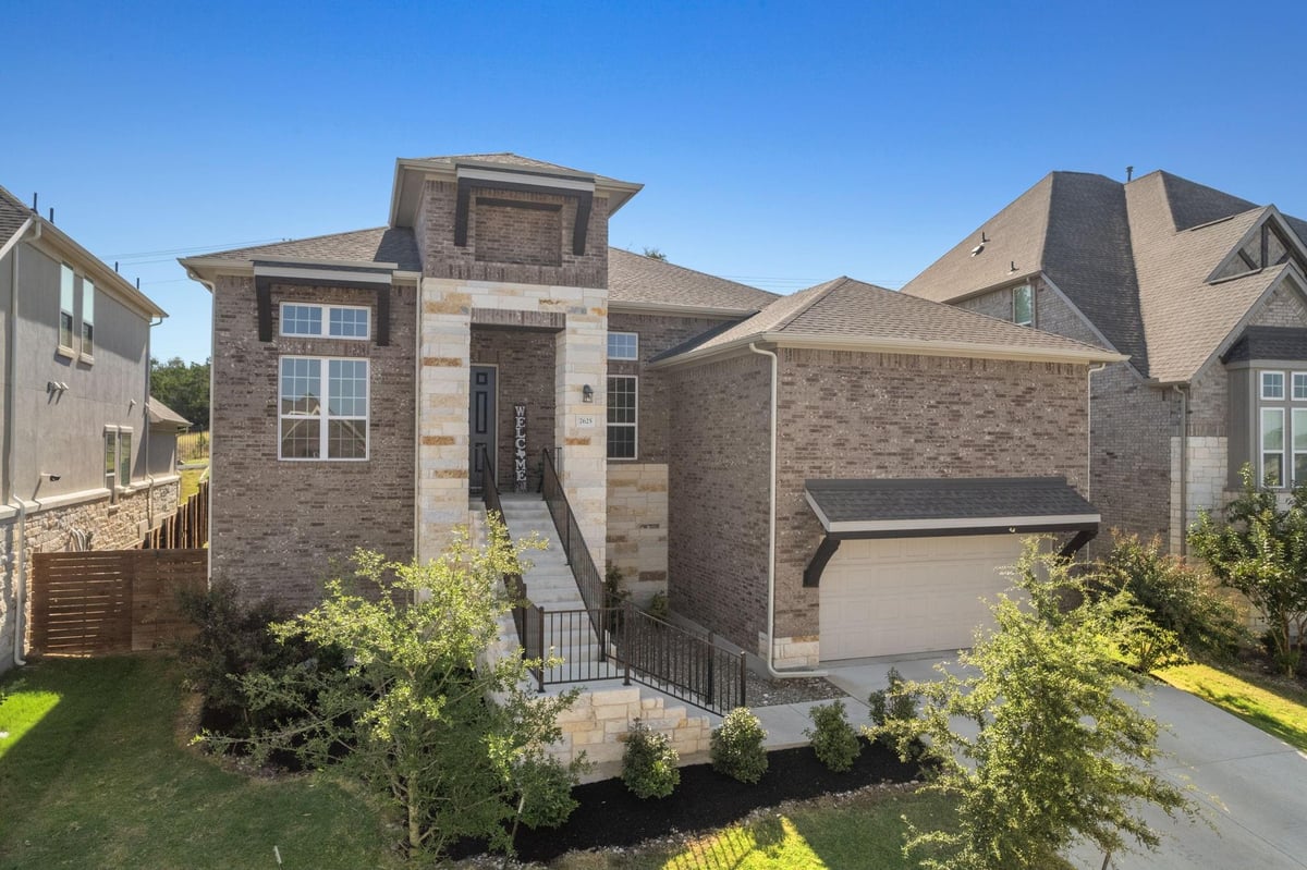 View 7625 Alouette Dr in Provence 7625 Alouette Dr - front exterior - Luxury home in Provence, Austin, TX
