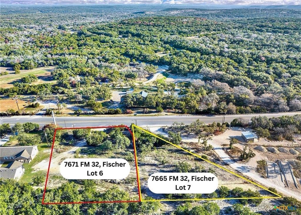 View 7665 Fm 32 in Rancho Del Lago 7 7665 Fm 32 - front exterior - Luxury lot in Rancho Del Lago 7, Fischer, TX