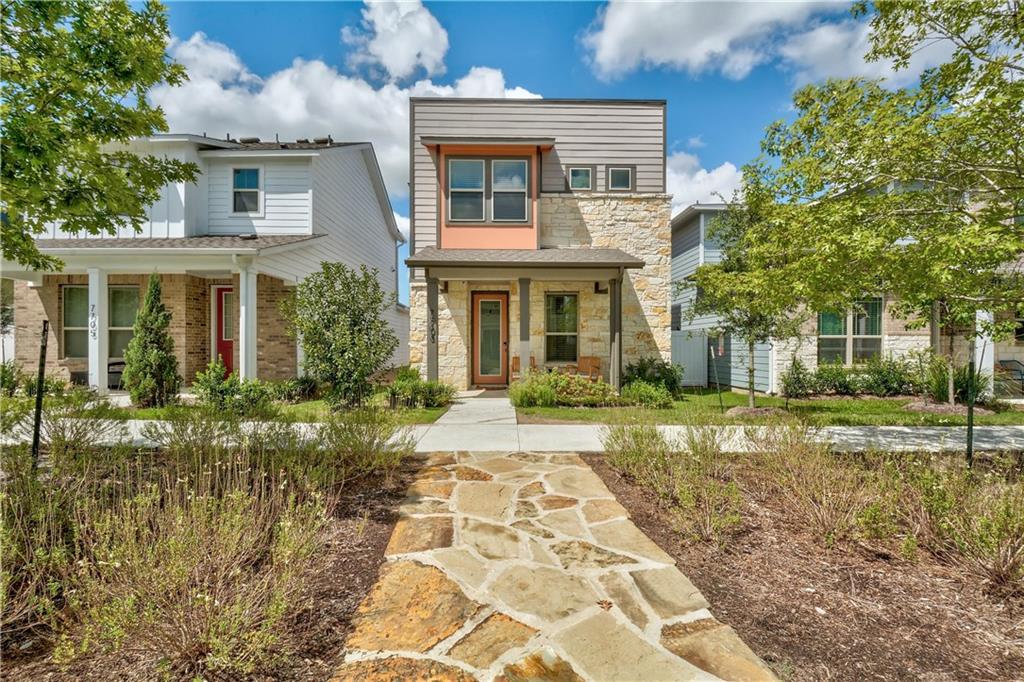 View 7703 Frida Bnd in Easton Park 7703 Frida Bnd - front exterior - Luxury home in Easton Park, Austin, TX