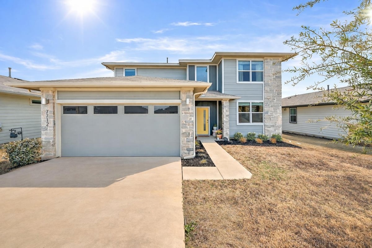 View 7712 Linnie LN in PARKER STATION 7712 Linnie LN - front exterior - Luxury home in PARKER STATION, Austin, TX