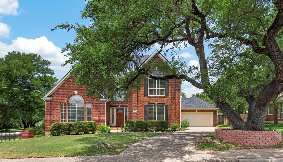 View 7804 Blue Lilly DR in Great Hills 23 7804 Blue Lilly DR - front exterior - Luxury home in Great Hills 23, Austin, TX