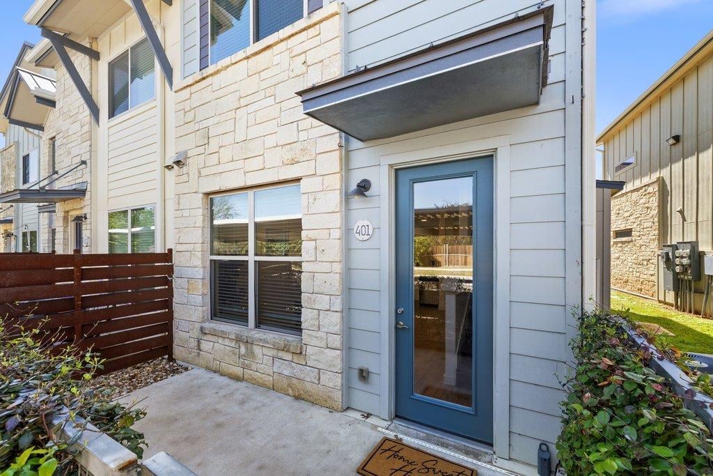 View 7805 Cooper Ln Unit #401 in Cooper Villas 7805 Cooper Ln Unit #401 - front exterior - Luxury home in Cooper Villas, Austin, TX