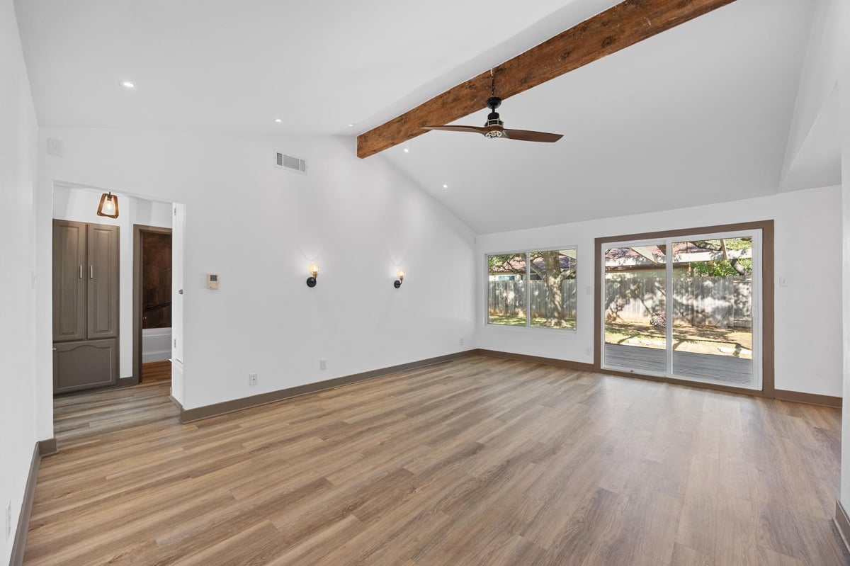 Primary bedroom at 7810 Woodcroft Dr - 4 bed 2 bath home