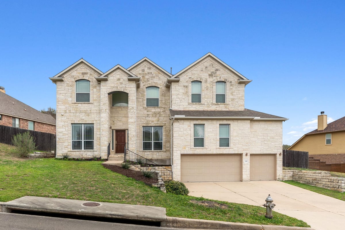 7817 Oteka Cv - front exterior - Luxury home in Lantana Sec 04, Austin, TX