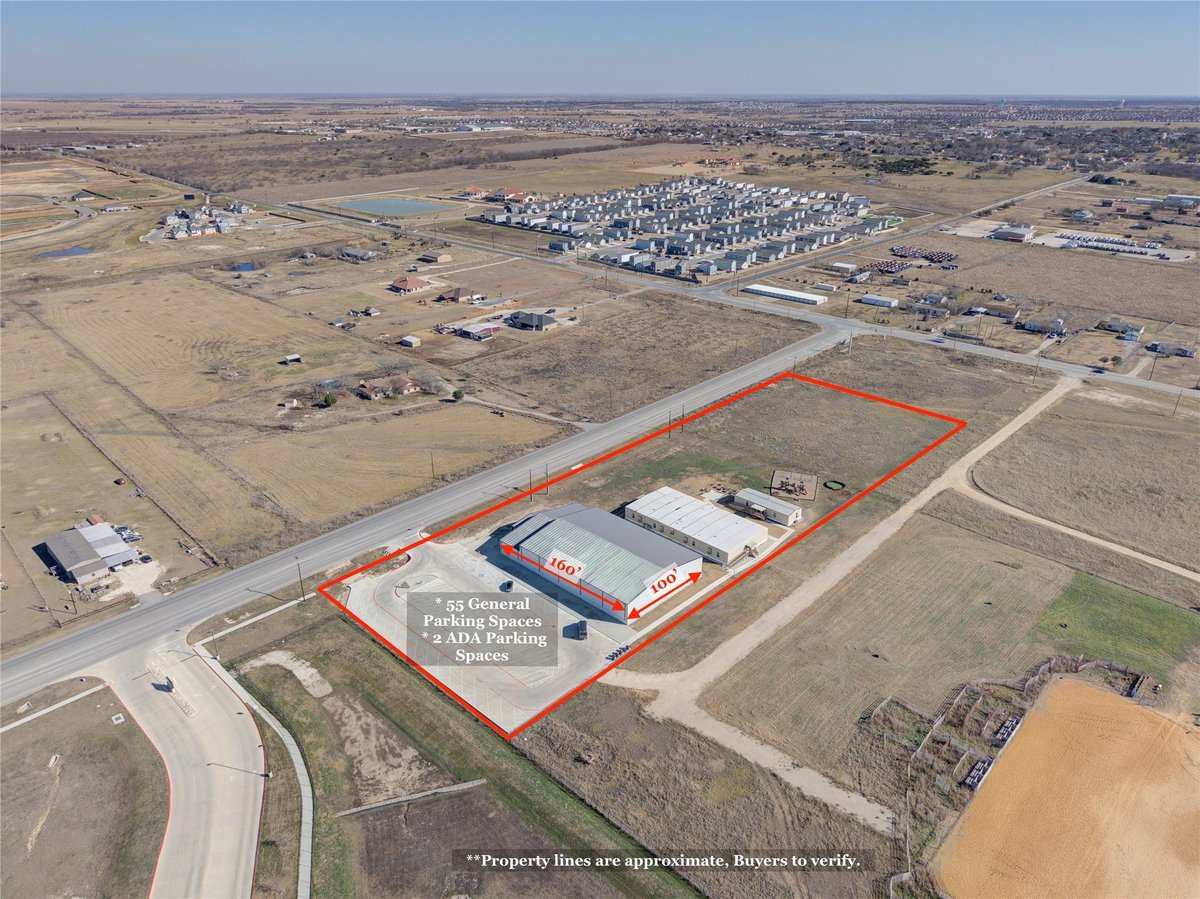 View 787 County Road 307 Rd 787 County Road 307 Rd - aerial view with 787 County Road 307 Rd in Jarrell - Luxury home in Jarrell, TX
