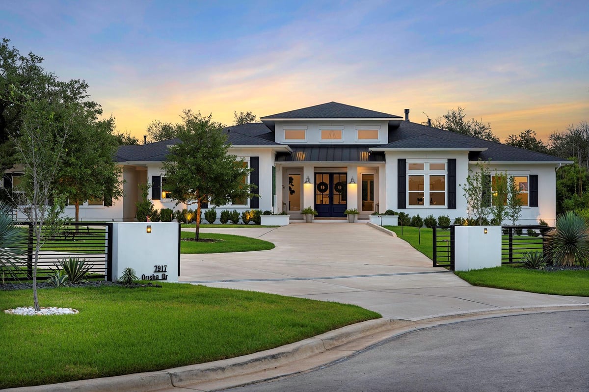 7917 Orisha DR - front exterior - Luxury home in Meridian Sec F, Austin, TX