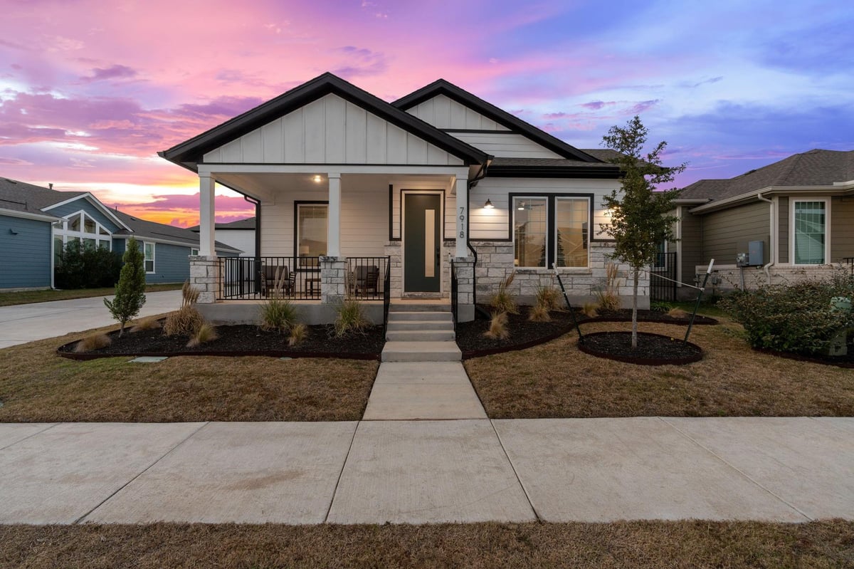 7918 Corrigan Pass - front exterior - Luxury home in Easton Park, Austin, TX