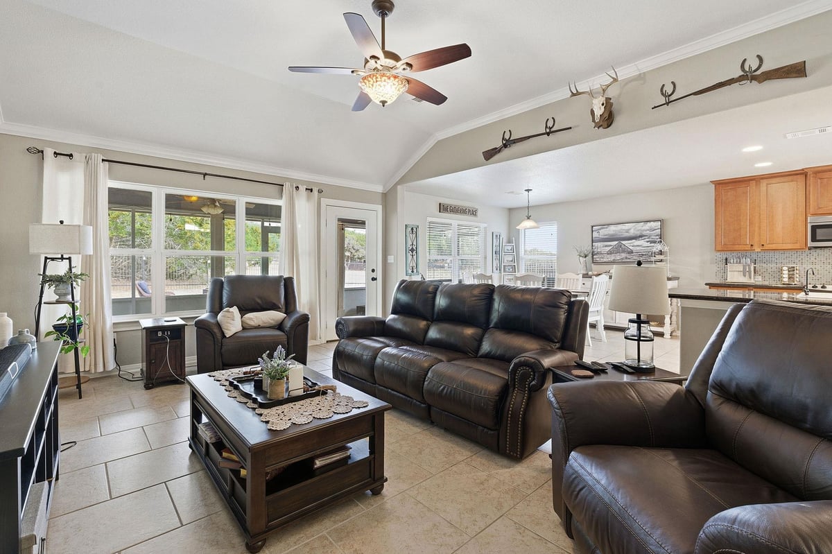 Living area at 8 Stone Creek Cir - 4 bed 2 bath home