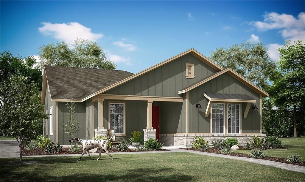 8002 Corrigan Pass - front exterior - Luxury home in Easton Park, Austin, TX