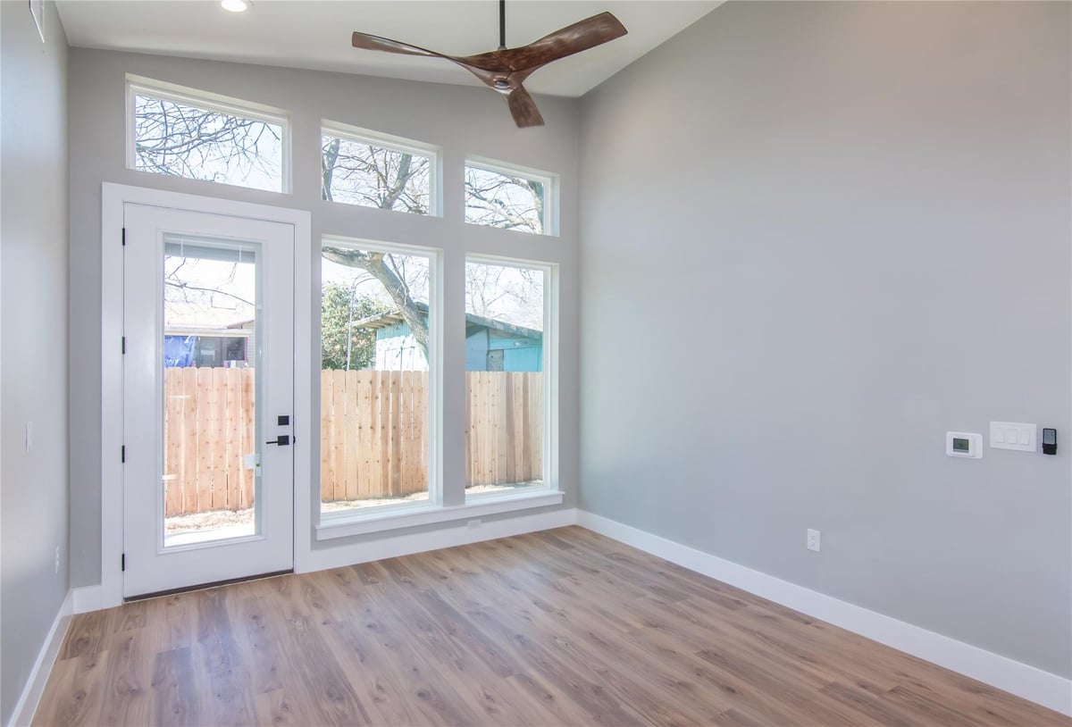 Primary bedroom at 8006 Gault St Unit #2 - 2 bed 2 bath home