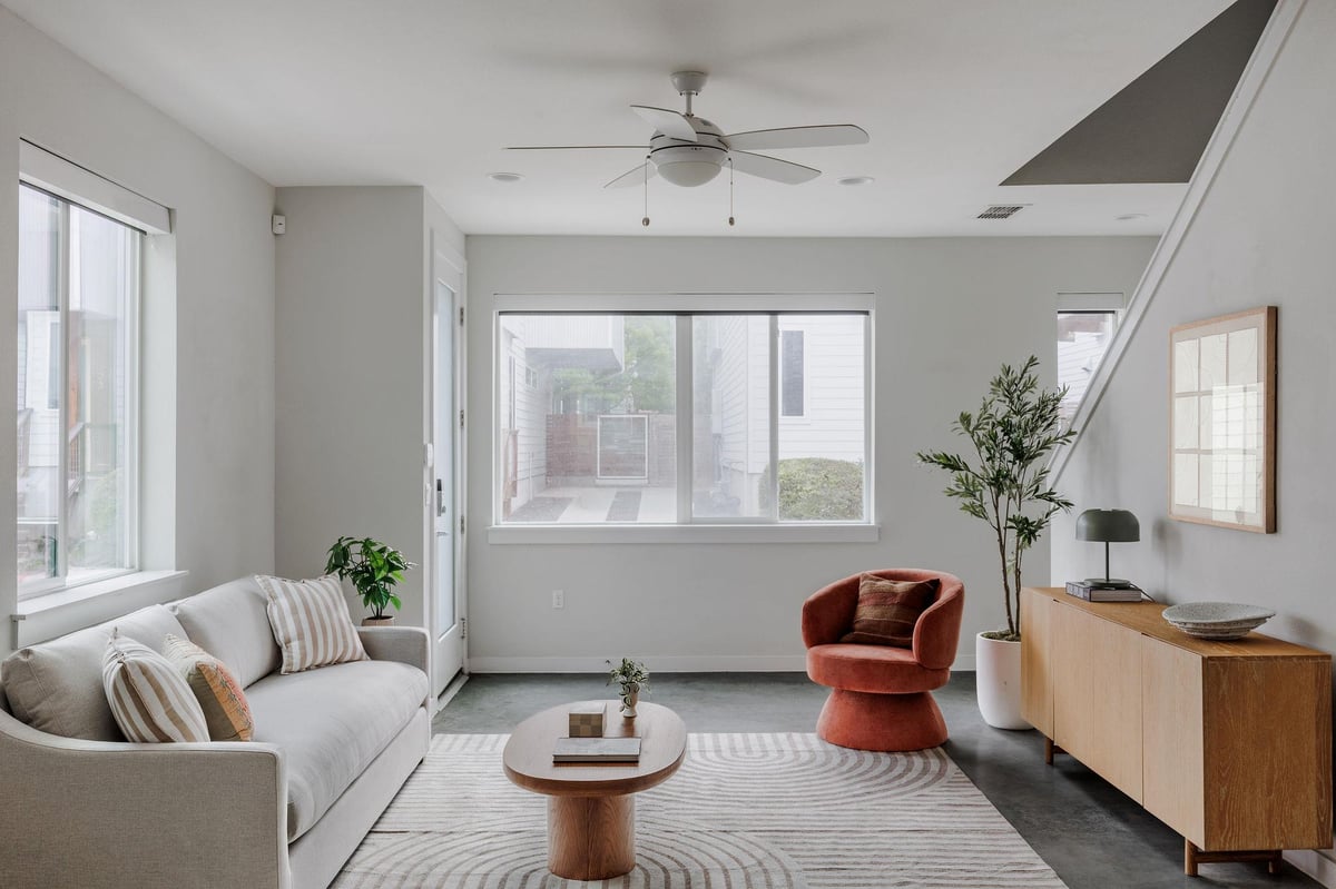 Primary bedroom at 801 N Bluff Dr Unit #28 - 3 bed 2 bath home