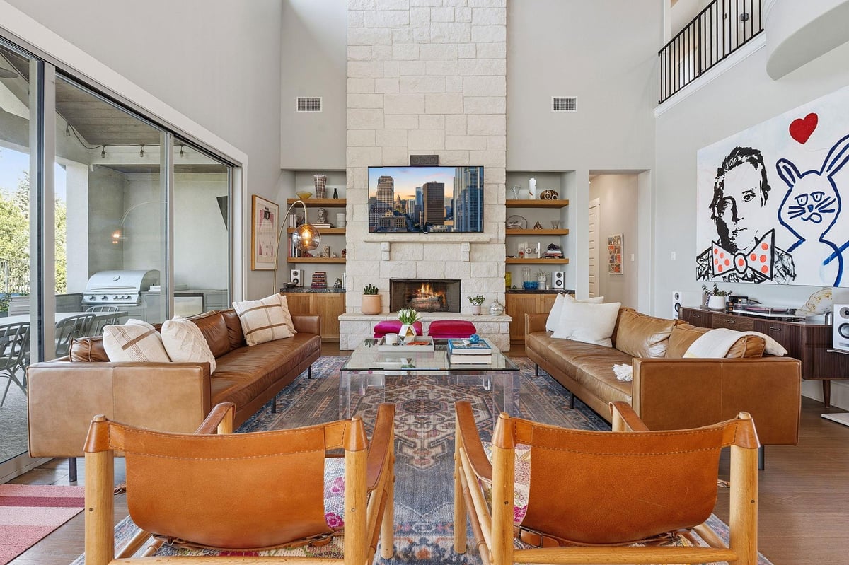 Living area at 801 Serene Estates Dr - 4 bed 4 bath home