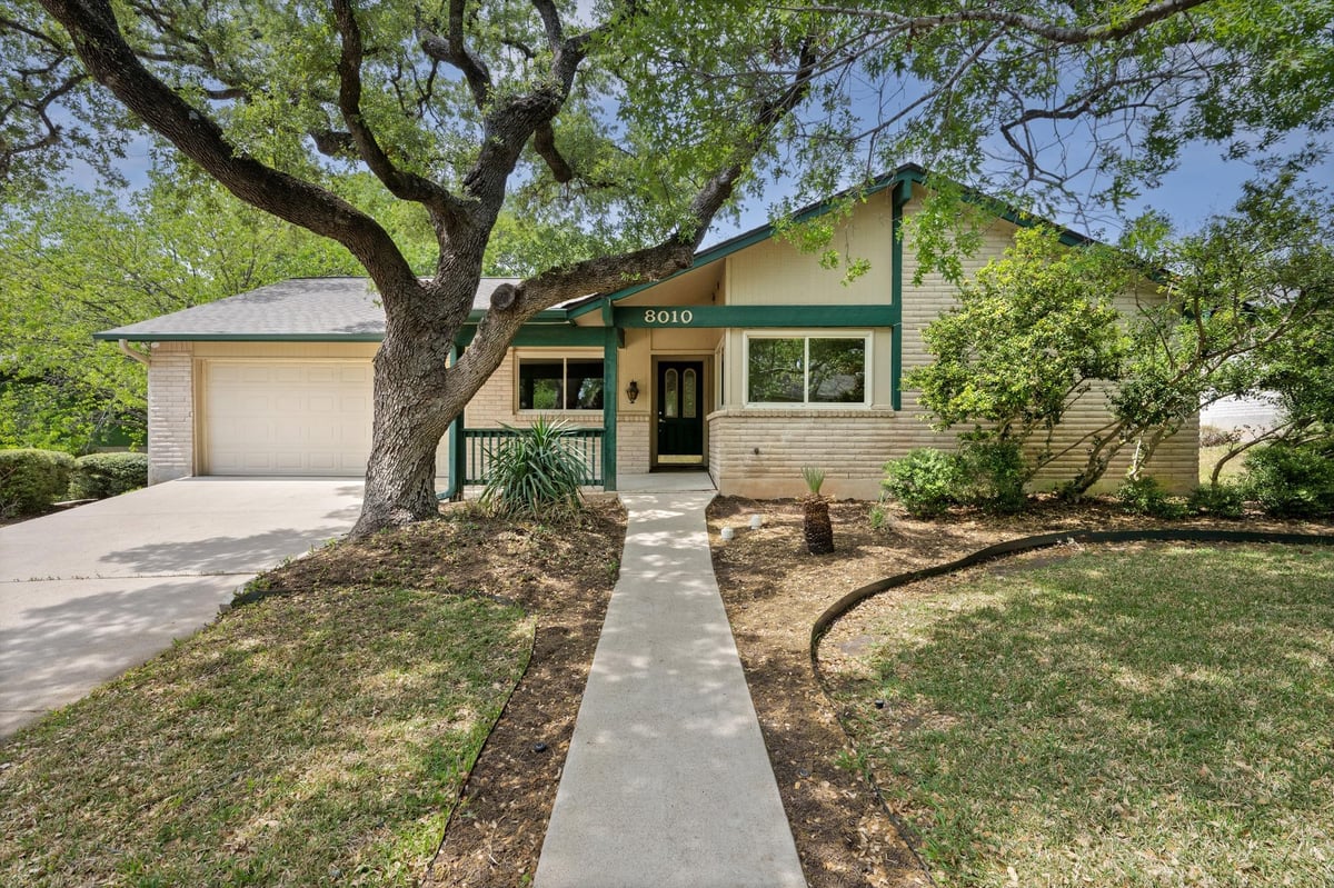 View 8010 Hillrise DR in Balcones Hills Sec 03 8010 Hillrise DR - front exterior - Luxury home in Balcones Hills Sec 03, Austin, TX