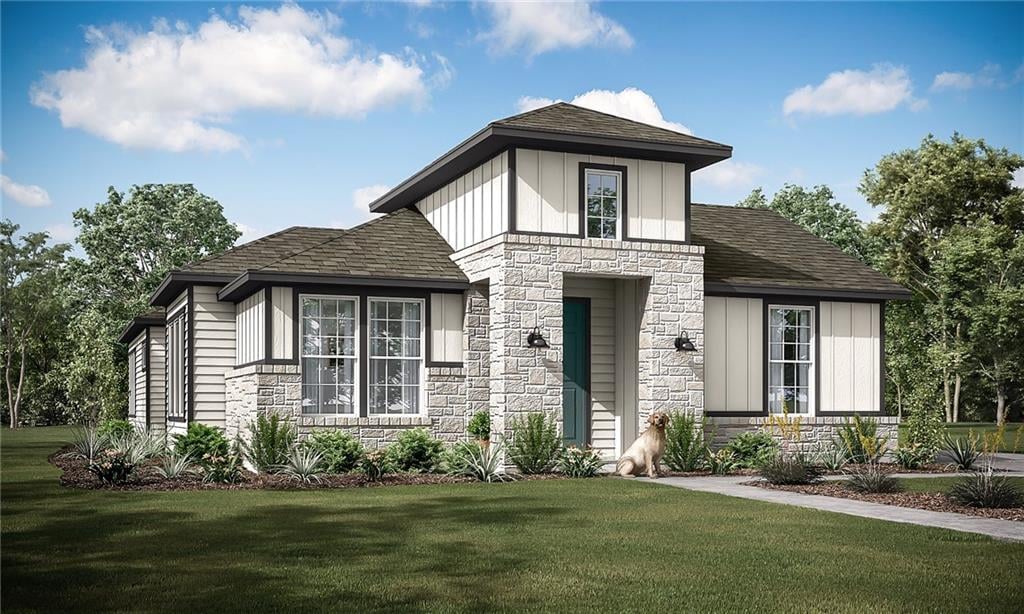 8012 Corrigan Pass - front exterior - Luxury home in Easton Park, Austin, TX