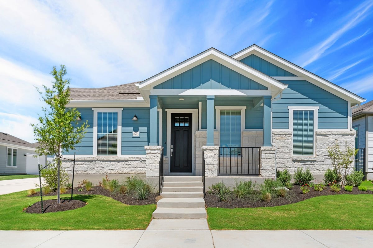 8014 Corrigan Pass - front exterior - Luxury home in Easton Park, Austin, TX