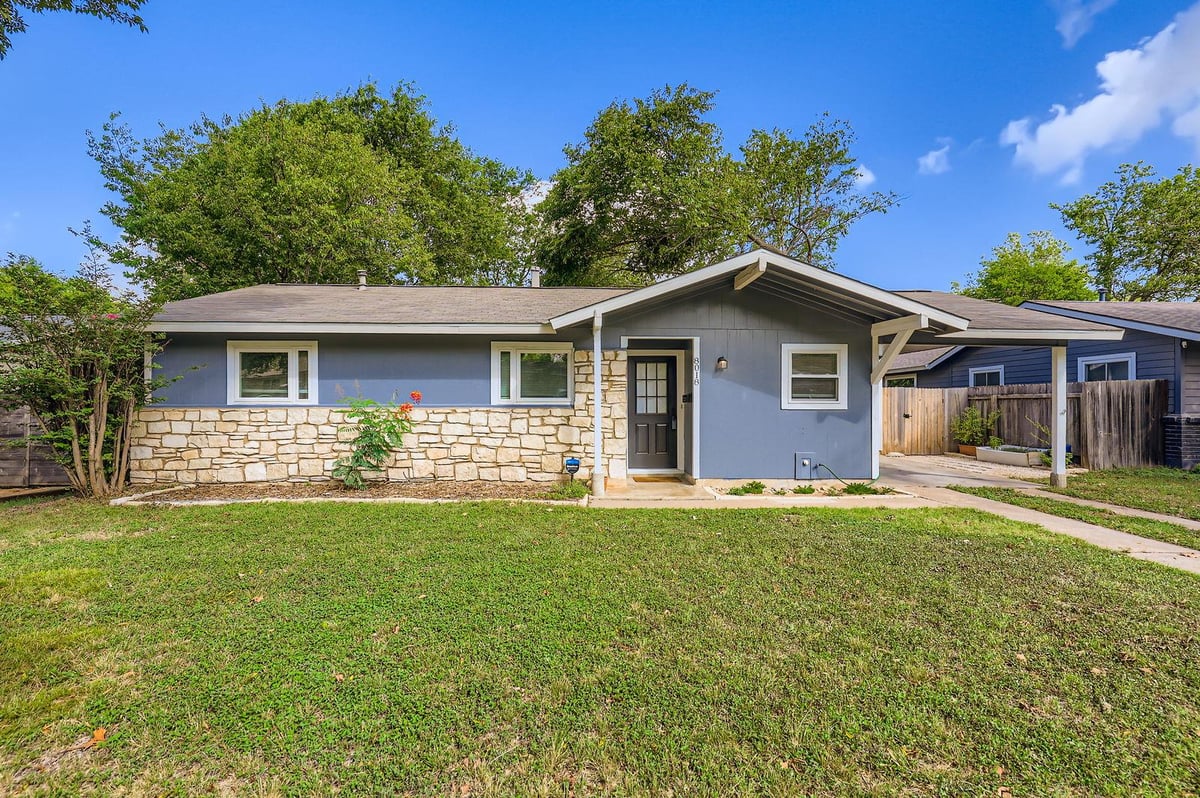 View 8018 Rockwood Ln in Northtowne West Sec 01 8018 Rockwood Ln - front exterior - Luxury home in Northtowne West Sec 01, Austin, TX