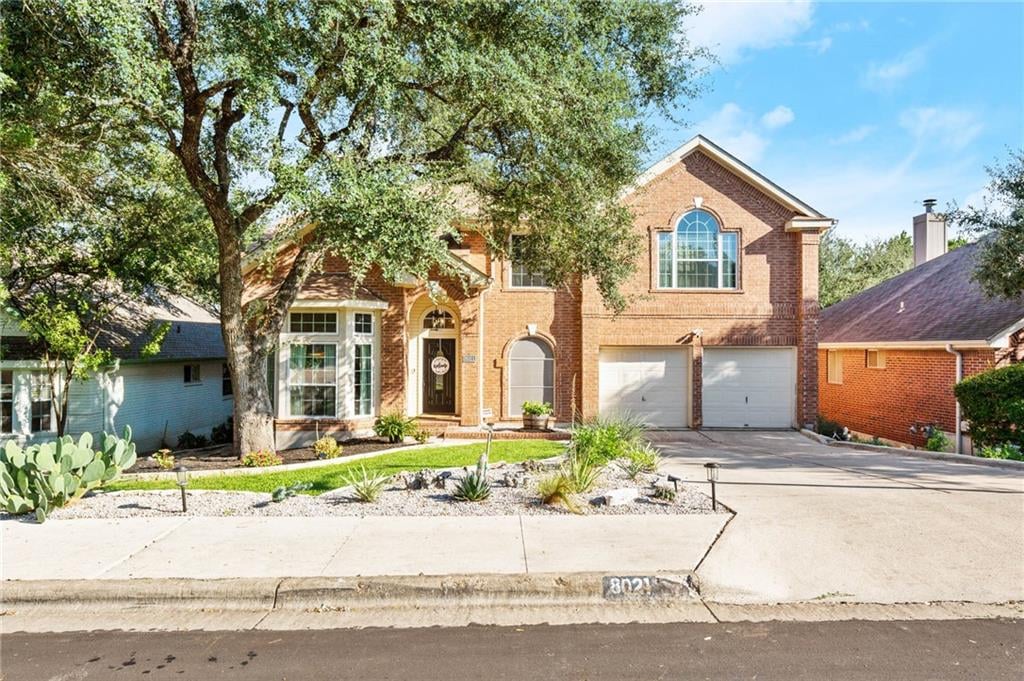 View 8021 Davis Mountain Pass in Parke Sec 02 8021 Davis Mountain Pass - front exterior - Luxury home in Parke Sec 02, Austin, TX