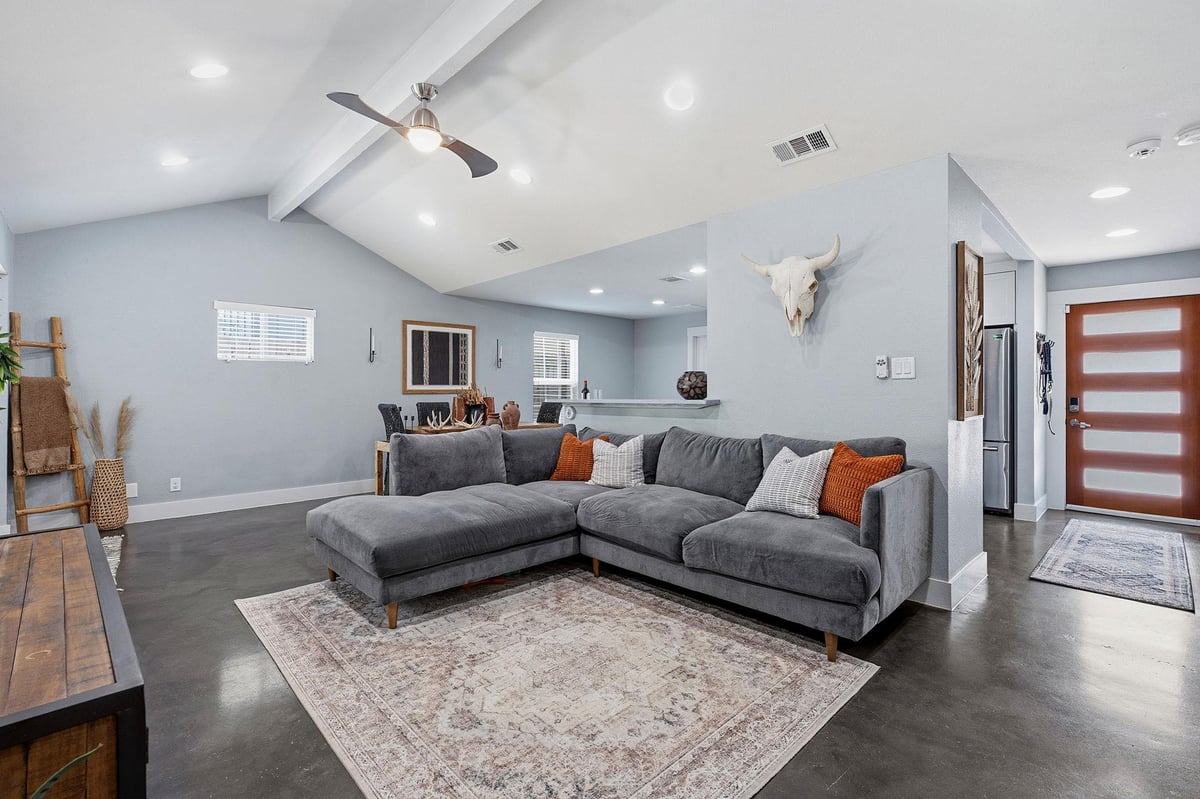 Living area at 805 Nile St - 4 bed 3 bath home