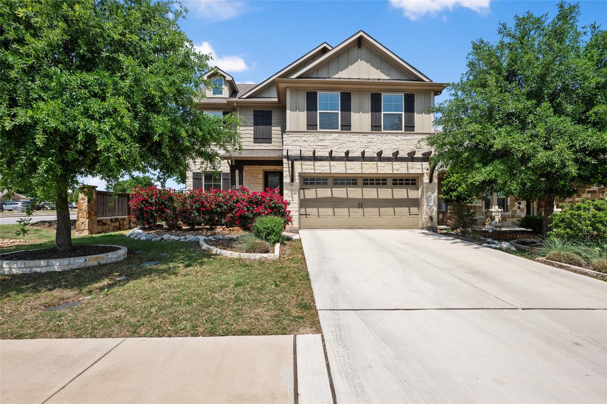 View 808 Bonnet Blvd in Rancho Sienna Sec 9 808 Bonnet Blvd - front exterior - Luxury home in Rancho Sienna Sec 9, Georgetown, TX