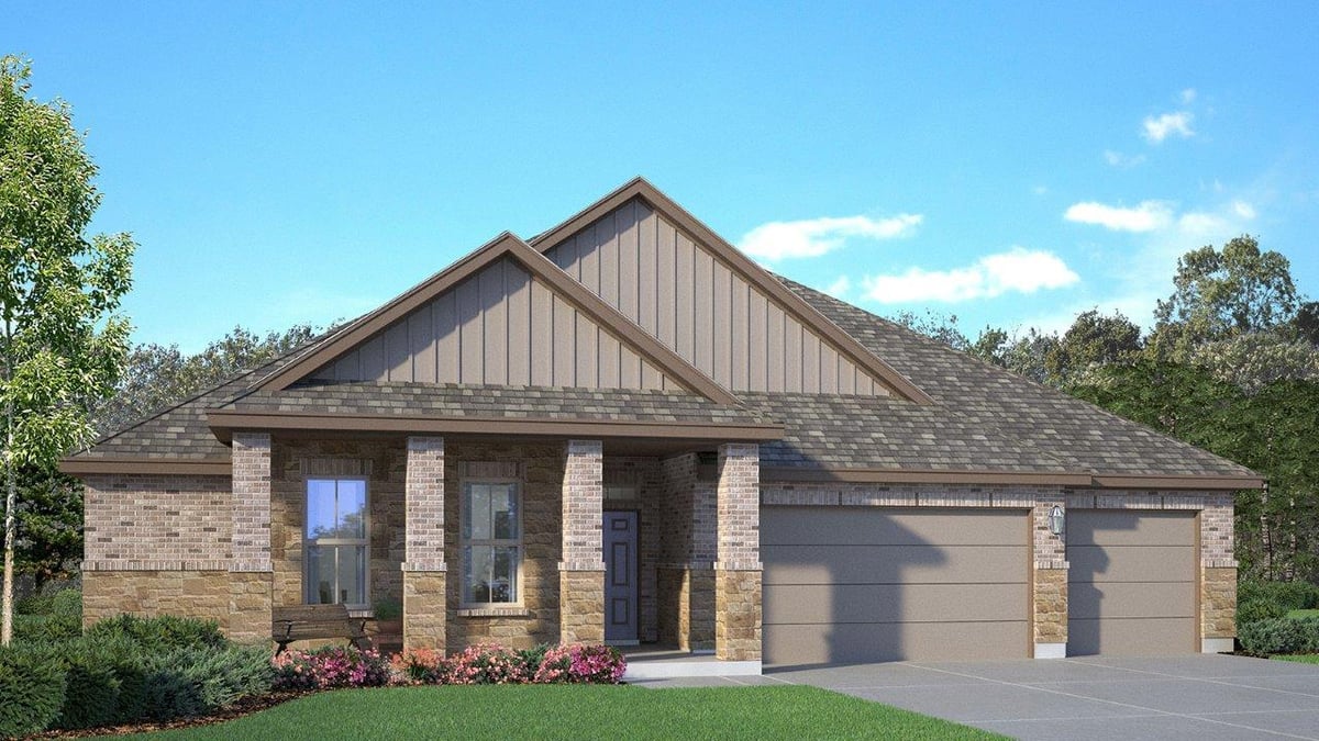 808 Gauge RD - front exterior - Luxury home in Country Meadows, Thorndale, TX
