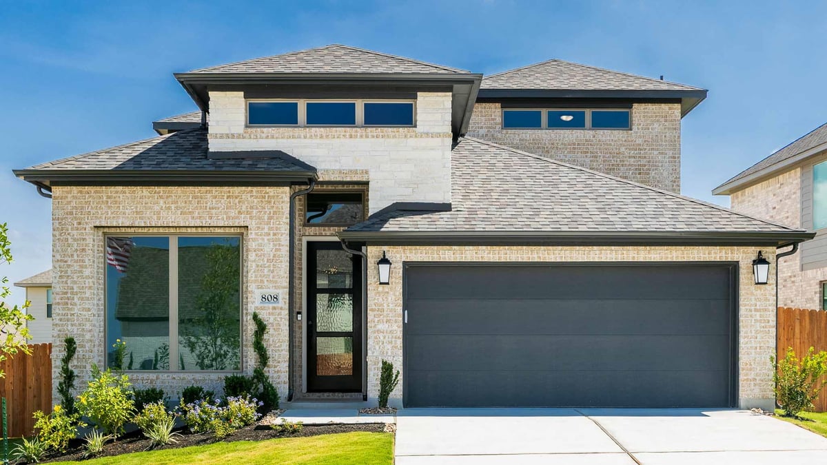 View 808 Lariat LOOP in Lariat 808 Lariat LOOP - front exterior - Luxury home in Lariat, Liberty Hill, TX