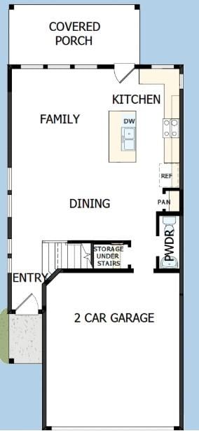 Living area at 809 Venus Cir Unit #83 - 3 bed 2 bath home