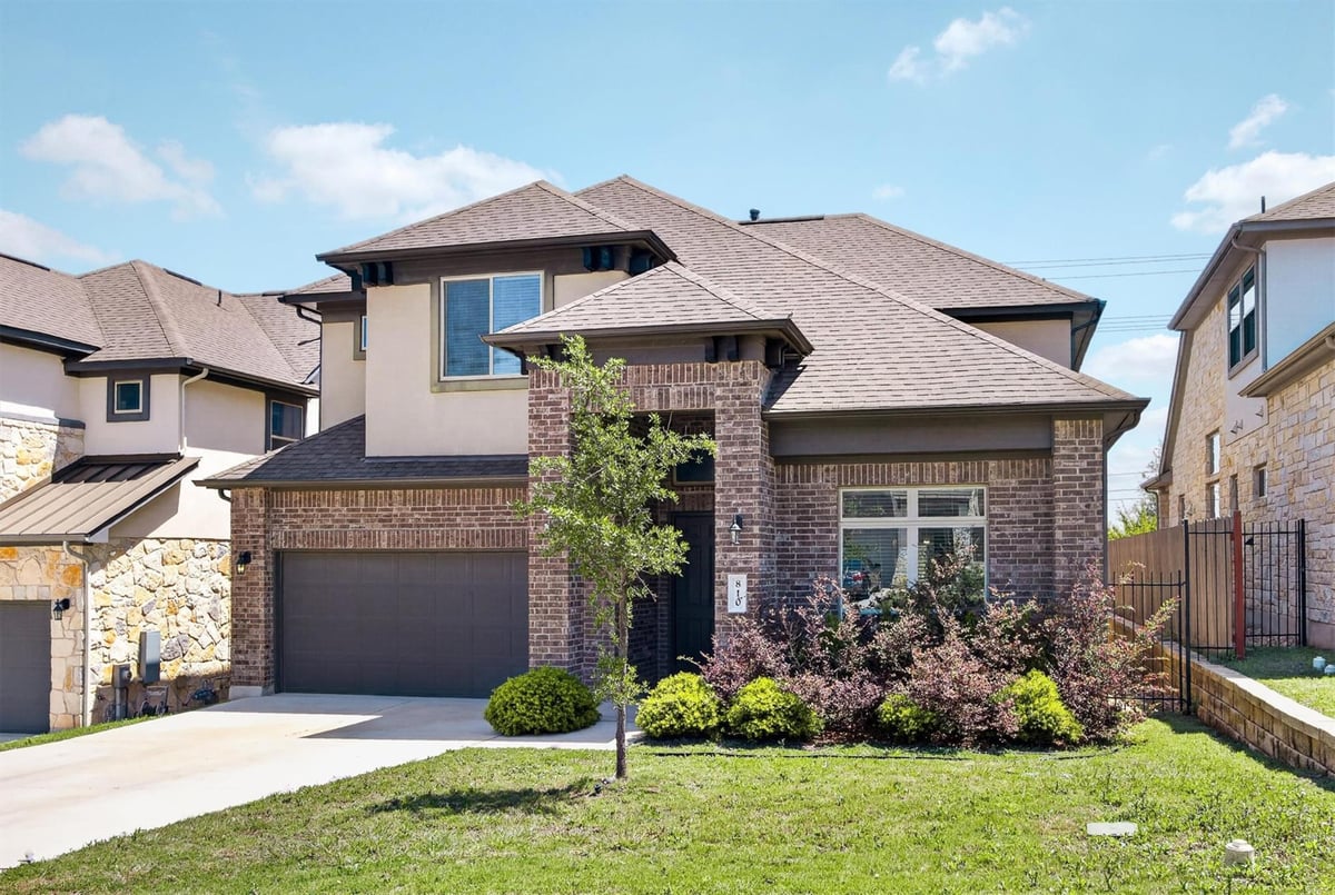 View 810 Clearwell St in Three Points 810 Clearwell St - front exterior - Luxury home in Three Points, Cedar Park, TX