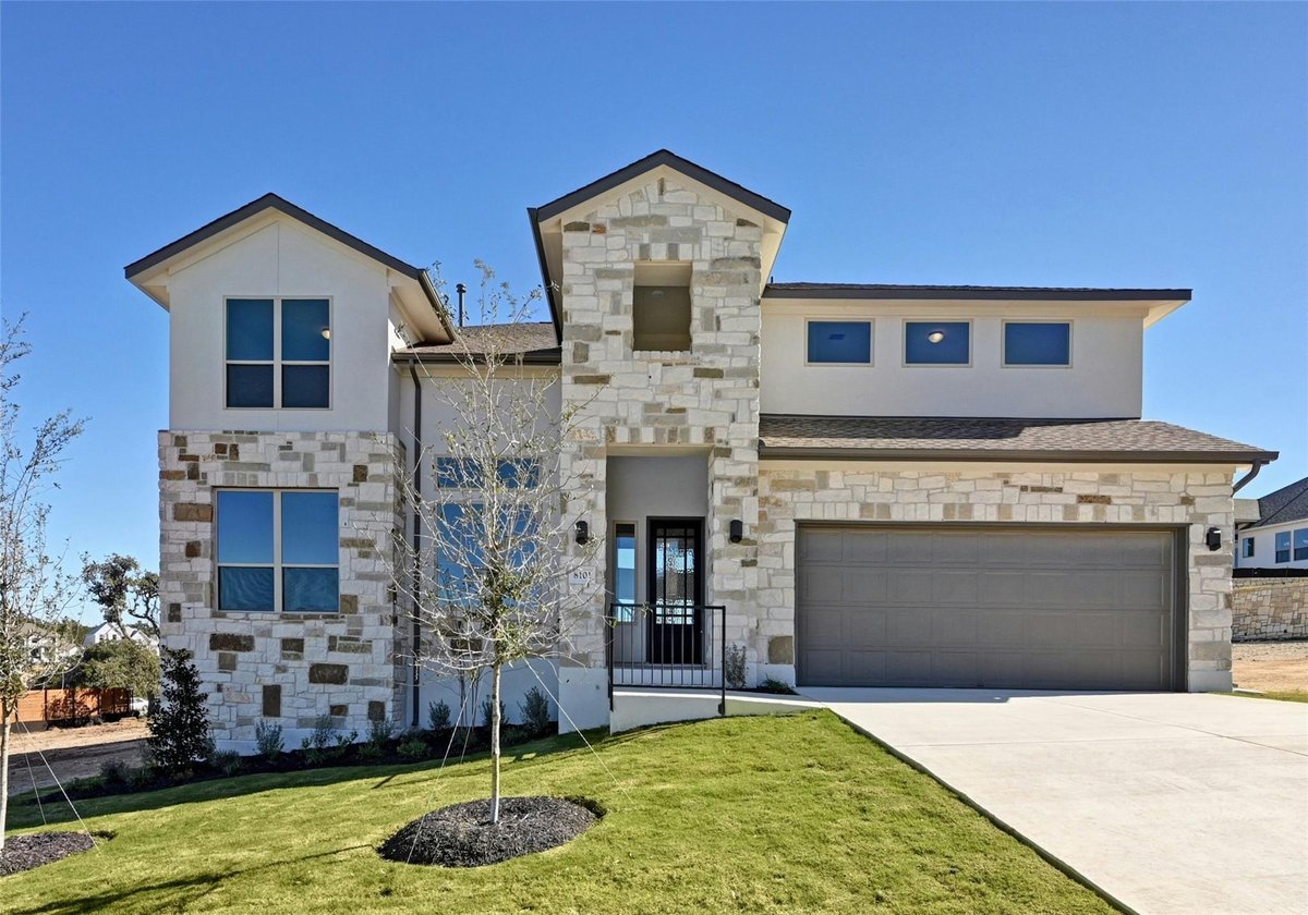 View 8101 Mesange DR in Provence 8101 Mesange DR - front exterior - Luxury home in Provence, Austin, TX