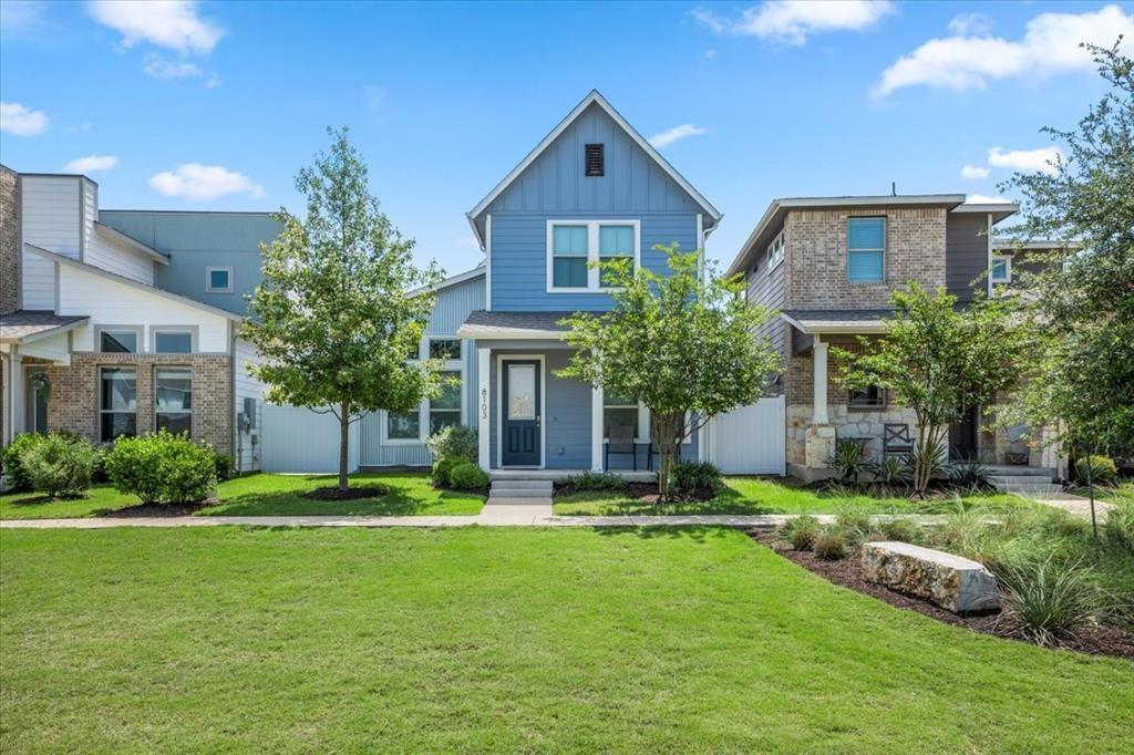 View 8103 Mandela Bnd in Easton Park 8103 Mandela Bnd - front exterior - Luxury home in Easton Park, Austin, TX
