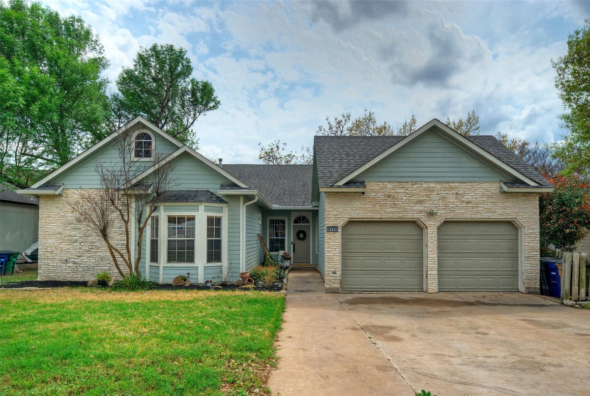 View 8105 Elkhorn Mountain Trl in Hunters Chase Sec 01 8105 Elkhorn Mountain Trl - front exterior - Luxury home in Hunters Chase Sec 01, Austin, TX