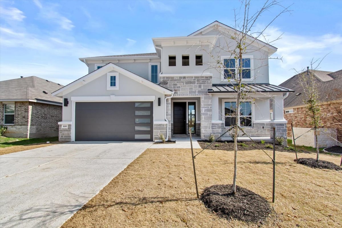 8109 Porto CV - front exterior - Luxury home in Siena, Round Rock, TX