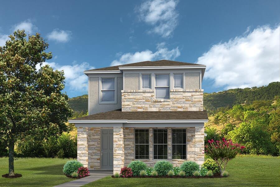 View 8111 Springsteen Dr in Easton Park 8111 Springsteen Dr - front exterior - Luxury home in Easton Park, Austin, TX