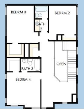 Kitchen at 819 Perry Pass Unit #45 - 4 bed 3 bath home