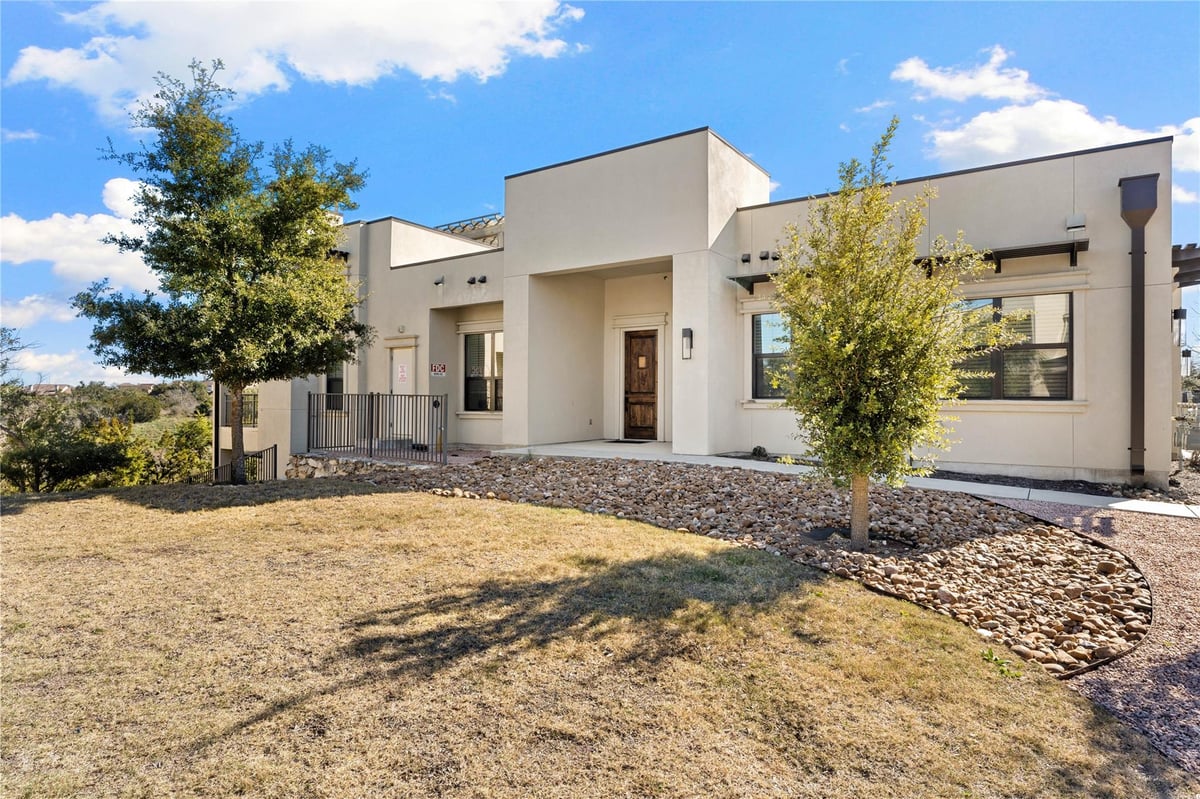 View 8200 Southwest PKWY Unit #204 in Escondera Condo Bldg 2 8200 Southwest PKWY Unit #204 - front exterior - Luxury home in Escondera Condo Bldg 2, Austin, TX