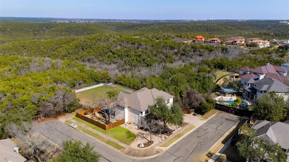 View 8300 Phantom Canyon Dr in Parke Sec 06 8300 Phantom Canyon Dr - front exterior - Luxury home in Parke Sec 06, Austin, TX