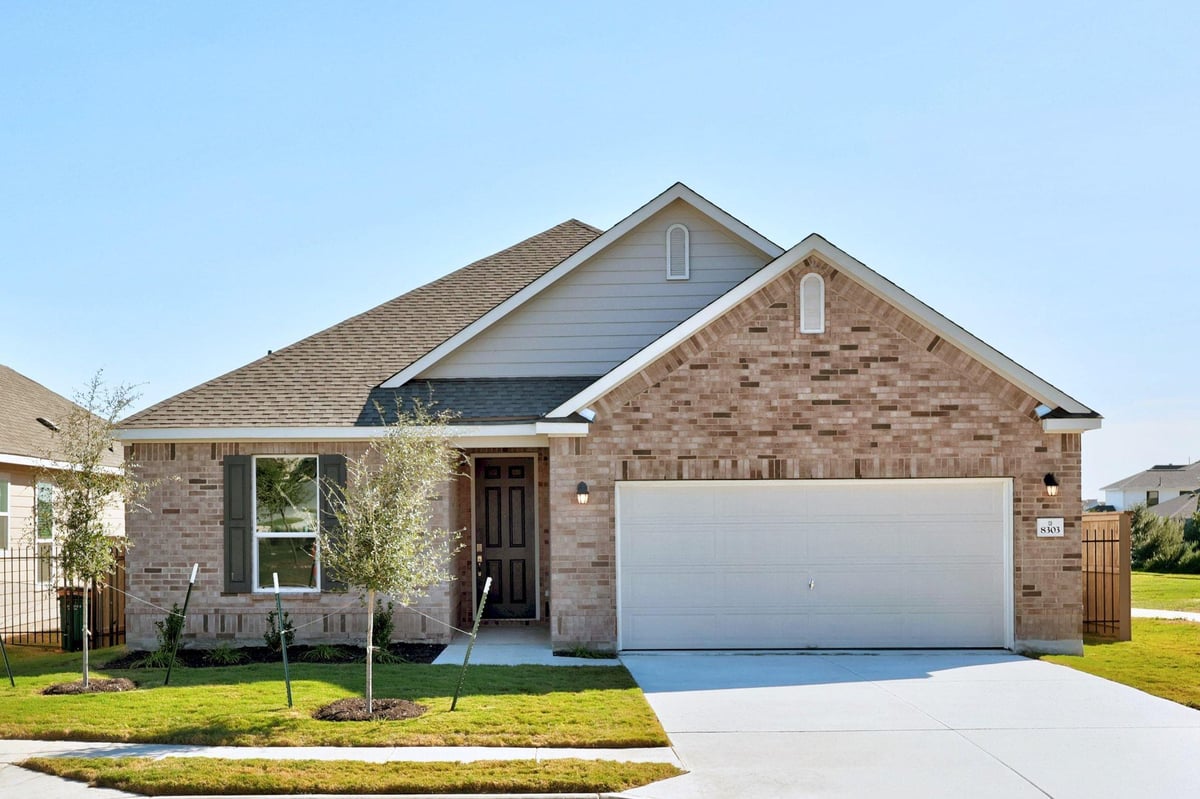 View 8303 Knoxville TRL in Colton Bluff Ph 1 8303 Knoxville TRL - front exterior - Luxury home in Colton Bluff Ph 1, Austin, TX