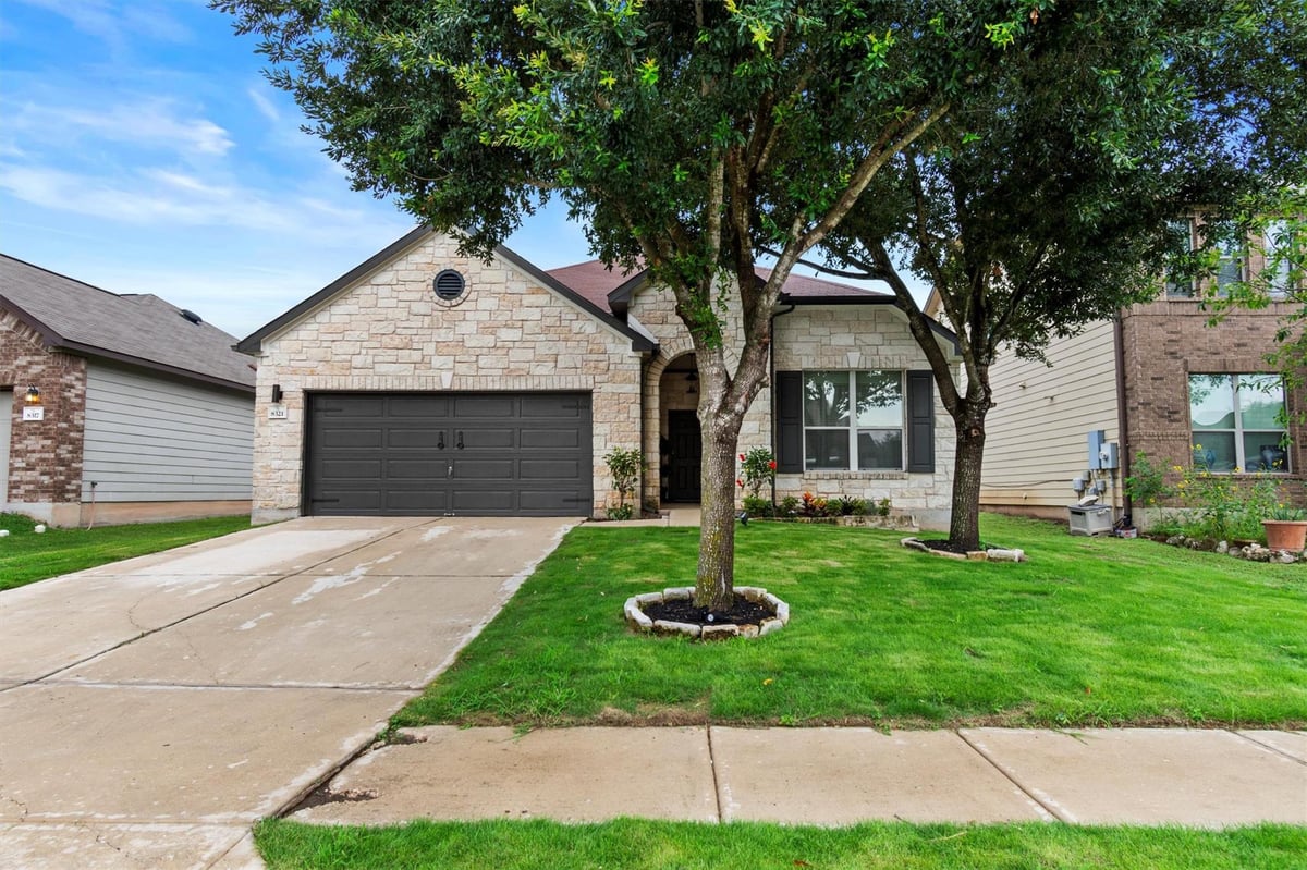 View 8321 Panadero Dr in Sheldon 230 Sec 01 Ph 01 8321 Panadero Dr - front exterior - Luxury home in Sheldon 230 Sec 01 Ph 01, Austin, TX