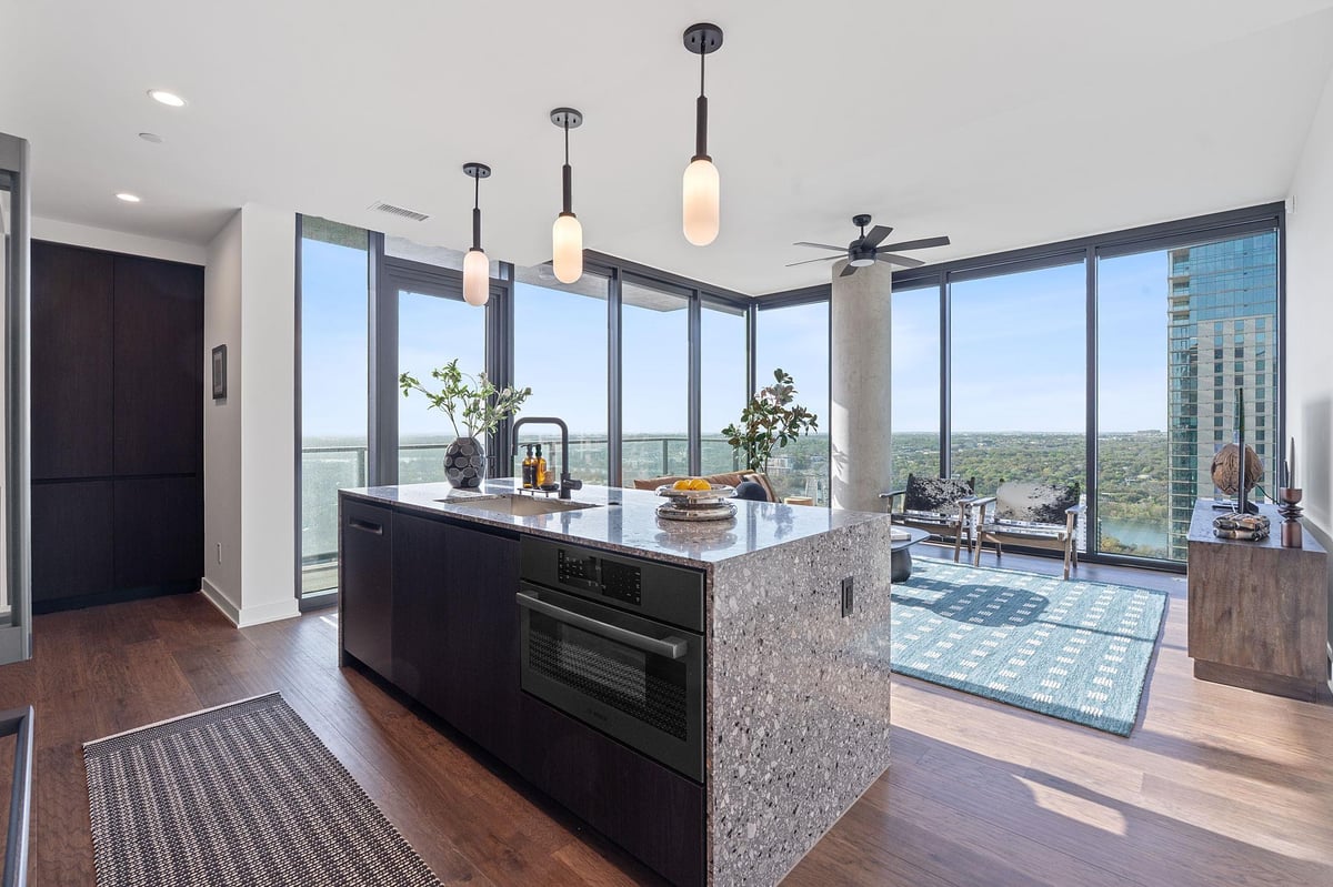 84 East Ave Unit #3906 - front exterior - Luxury home in Rainey District, Austin, TX