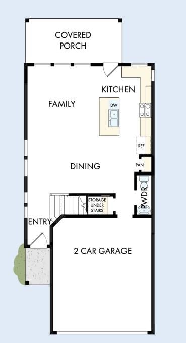 Living area at 840 Perry Pass Unit #31 - 3 bed 2 bath home
