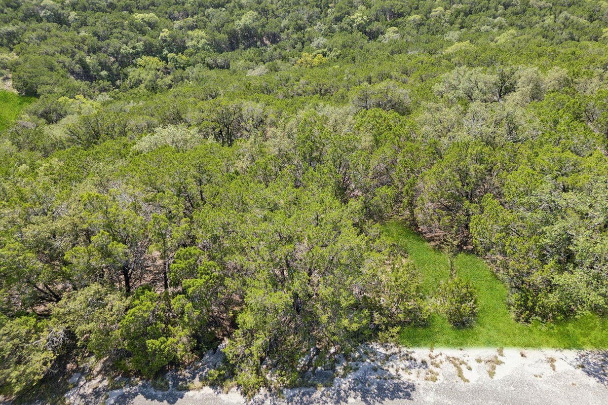 View 8400 Cedar Glen Cv in Bar-K Ranches 10 8400 Cedar Glen Cv - front exterior - Luxury lot in Bar-K Ranches 10, Lago Vista, TX