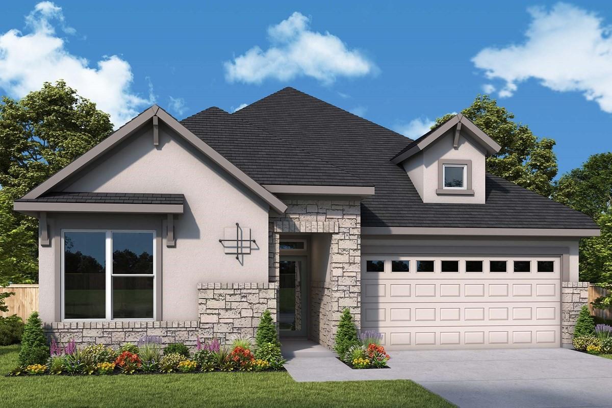 View 8400 Grenadier DR in Provence 8400 Grenadier DR - front exterior - Luxury home in Provence, Austin, TX