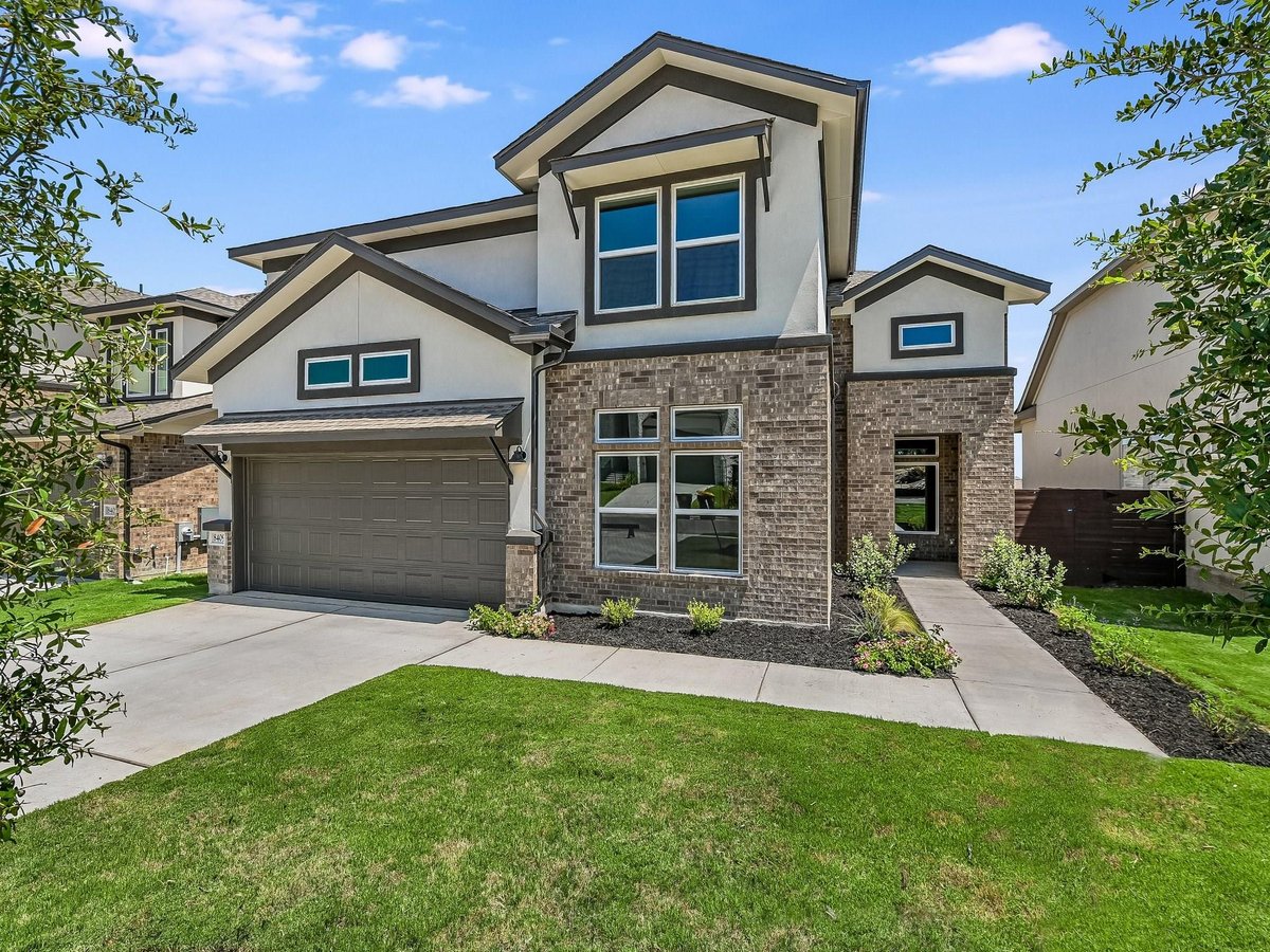 View 8409 Grenadier DR in Provence 8409 Grenadier DR - front exterior - Luxury home in Provence, Austin, TX