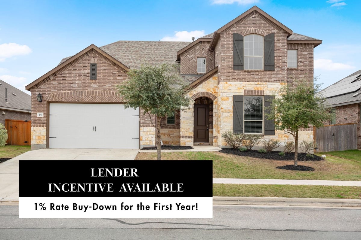 View 841 Spinnaker Loop in Crosswinds 841 Spinnaker Loop - front exterior - Luxury home in Crosswinds, Kyle, TX